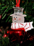 Snowman On The Christmas Tree screenshot #1 132x176