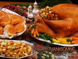 Das Happy Thanksgiving Wallpaper 320x240