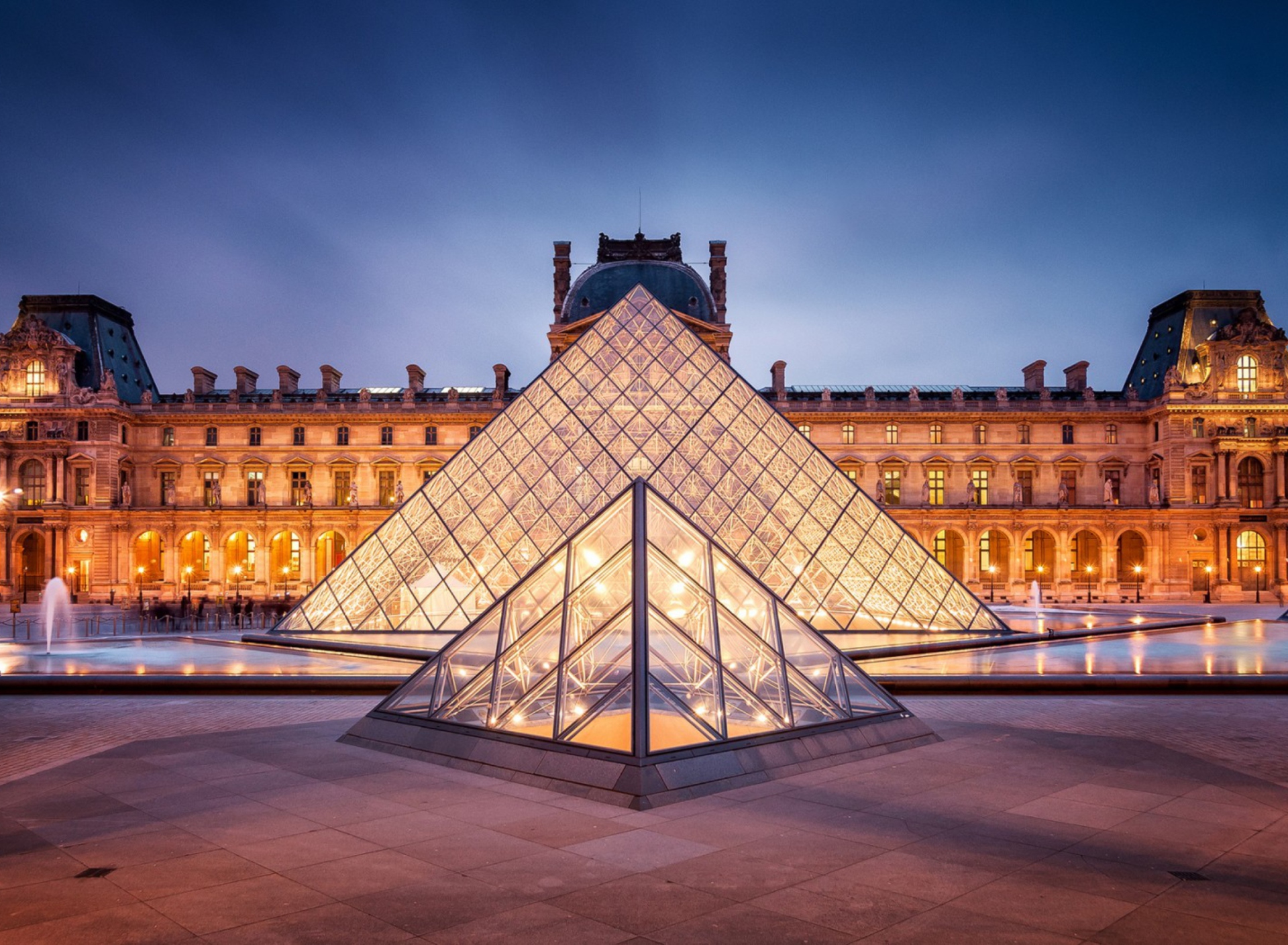 Fondo de pantalla Louvre Paris 1920x1408