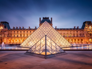 Обои Louvre Paris 320x240