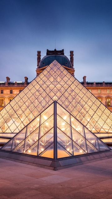Sfondi Louvre Paris 360x640
