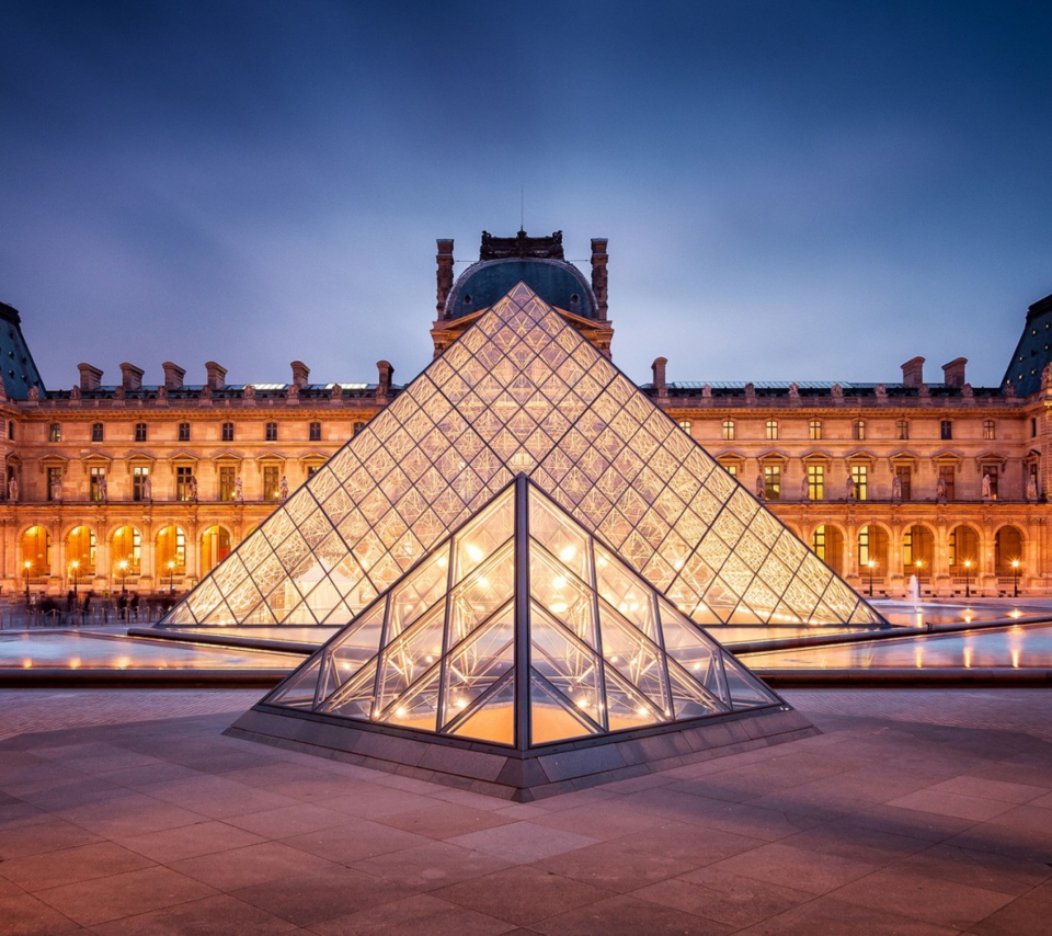 Das Louvre Paris Wallpaper 960x854