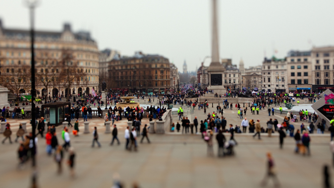 Fondo de pantalla Tilt Shift London 1280x720