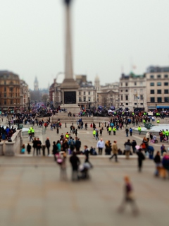 Sfondi Tilt Shift London 240x320