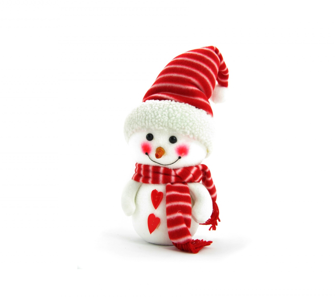 Das Christmas Snowman Wallpaper 1080x960