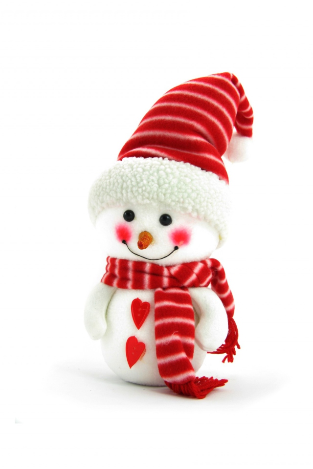 Christmas Snowman wallpaper 640x960