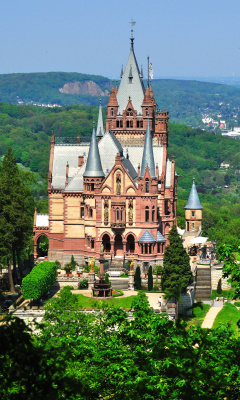 Schloss Drachenburg in Germany wallpaper 240x400