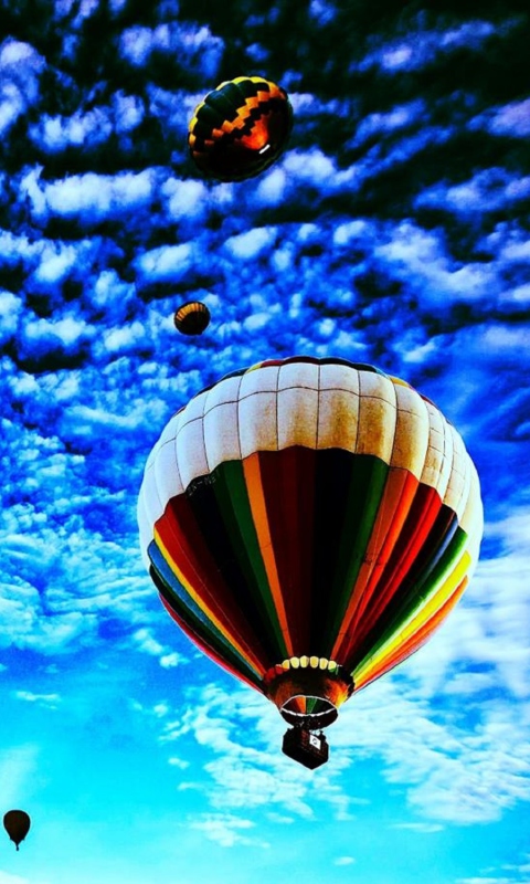 Balloons In Sky wallpaper 480x800