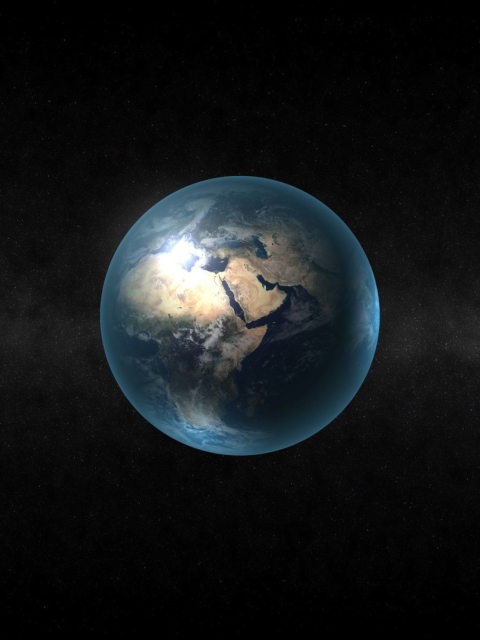 Das Planet Earth Wallpaper 480x640
