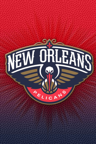 New Orleans Pelicans New Logo wallpaper 320x480