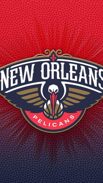 Sfondi New Orleans Pelicans New Logo 360x640