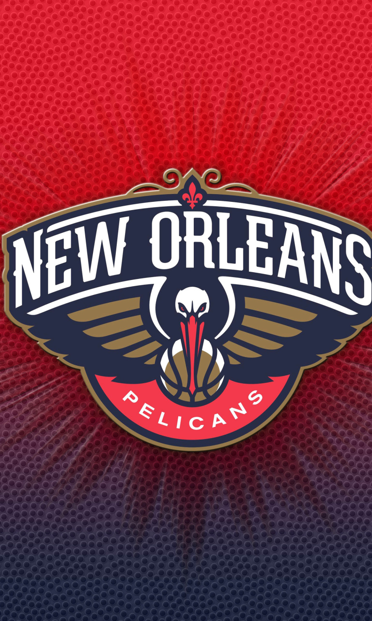 Das New Orleans Pelicans New Logo Wallpaper 768x1280
