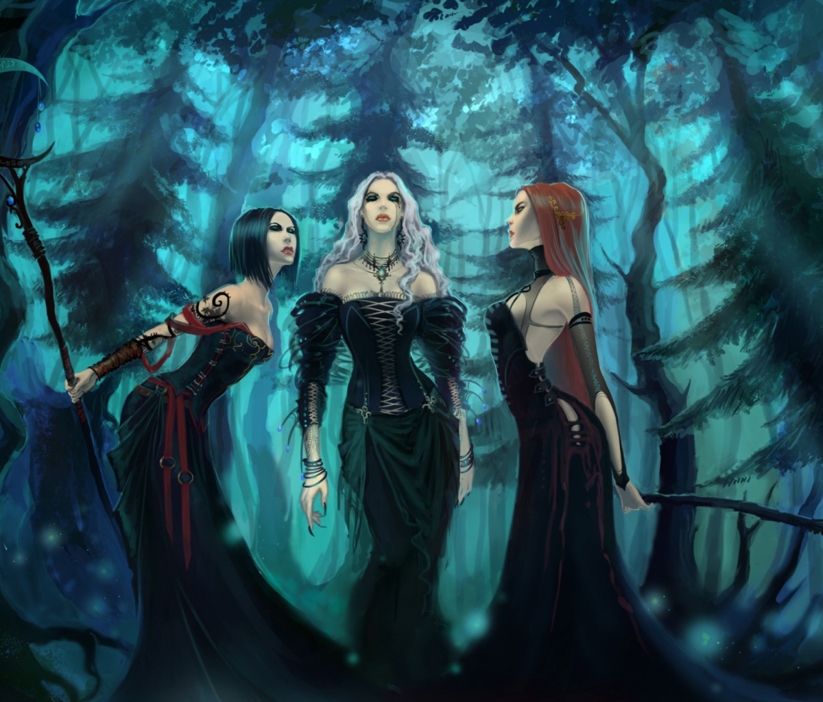 Das Three Witches Wallpaper 1200x1024