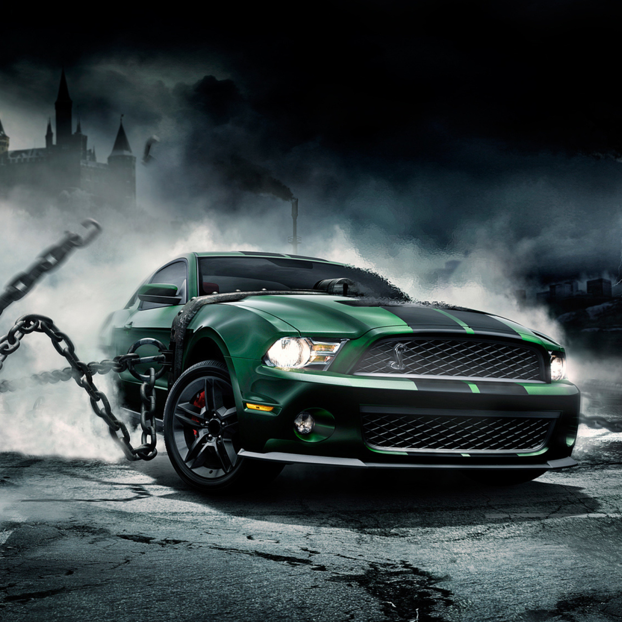 Mustang Monster wallpaper 2048x2048