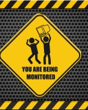 Das You Are Being Monitored Wallpaper 128x160