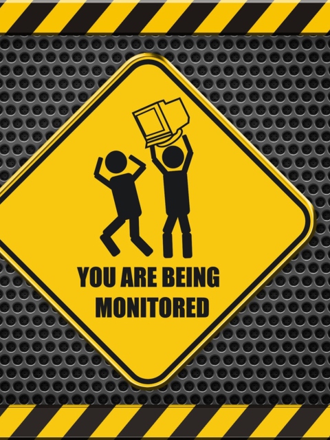 You Are Being Monitored wallpaper 480x640
