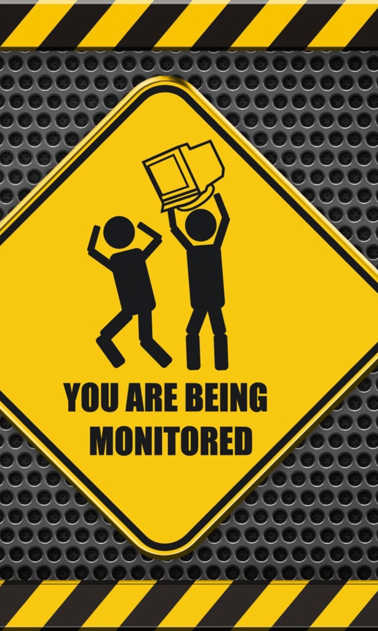 Обои You Are Being Monitored 768x1280