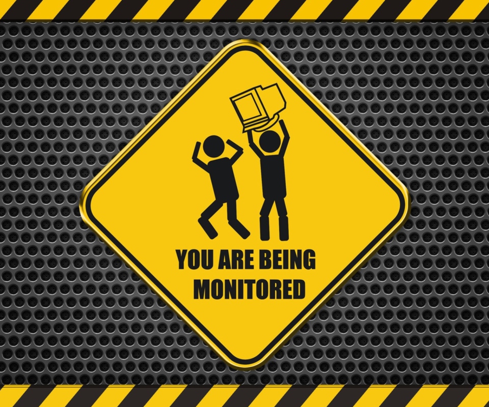 Das You Are Being Monitored Wallpaper 960x800