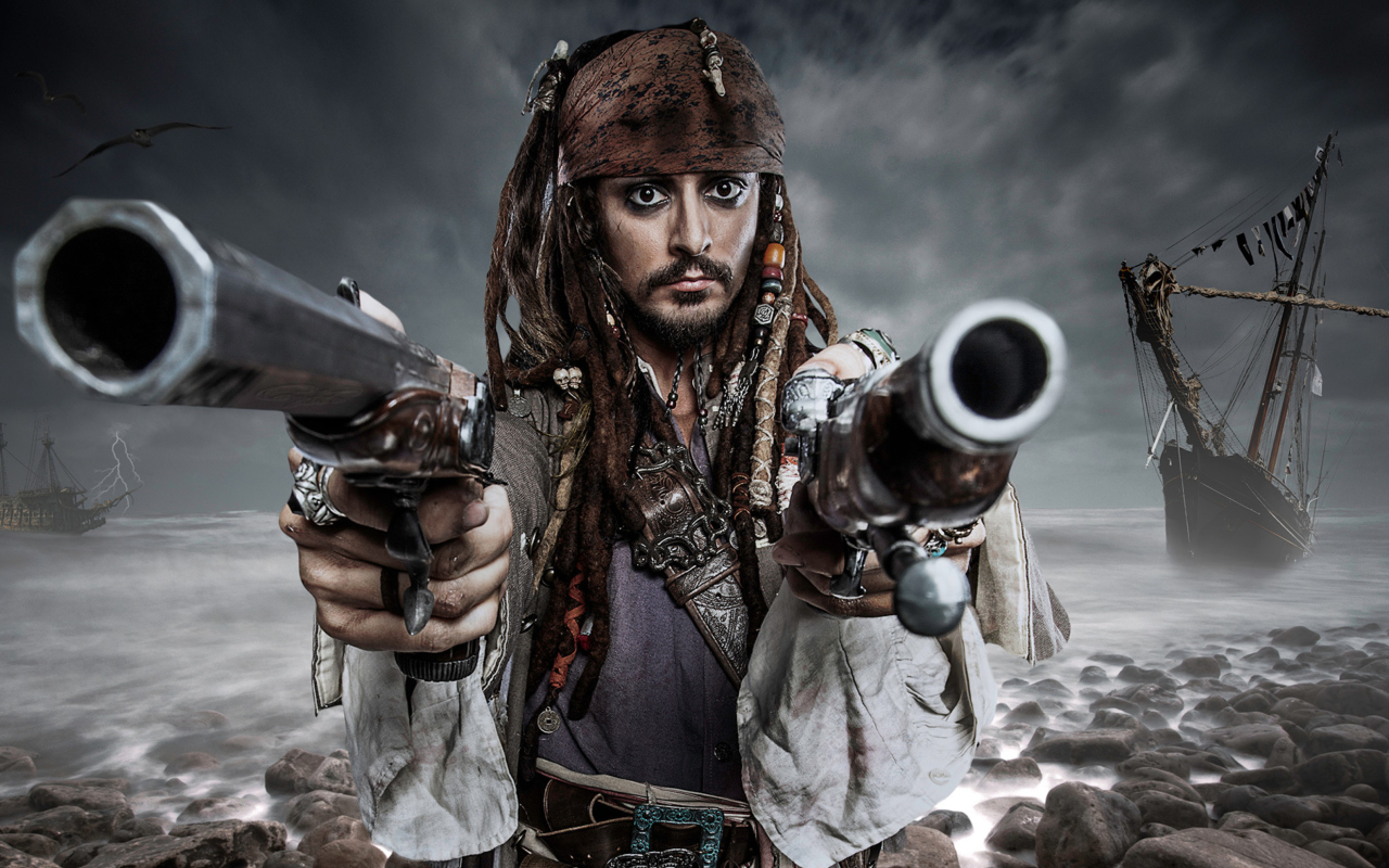 Fondo de pantalla Jack Sparrow 1280x800