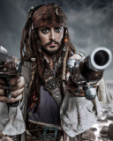 Fondo de pantalla Jack Sparrow 128x160