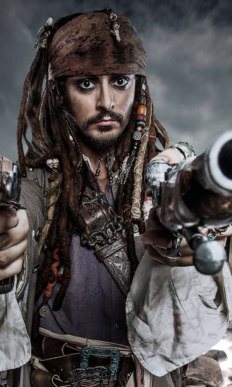 Fondo de pantalla Jack Sparrow 768x1280