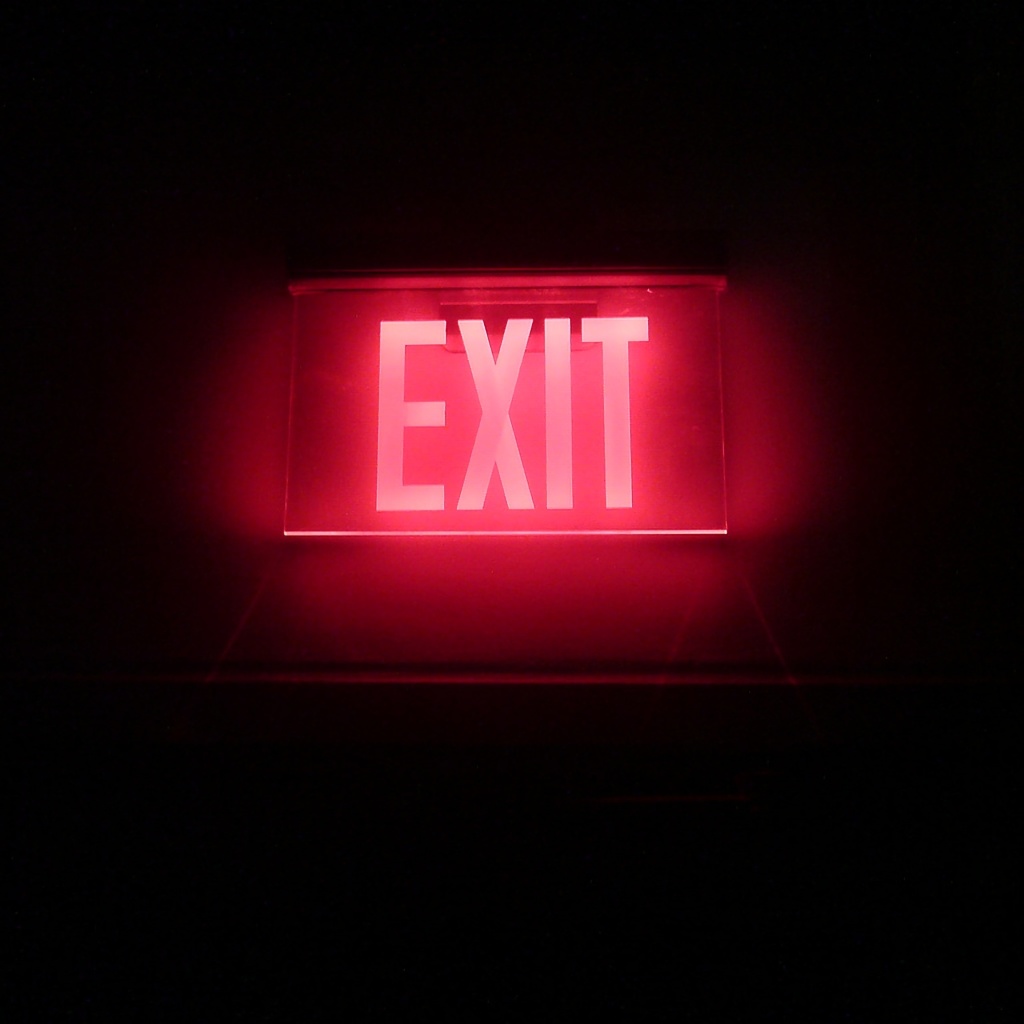 Fondo de pantalla Neon Exit 1024x1024