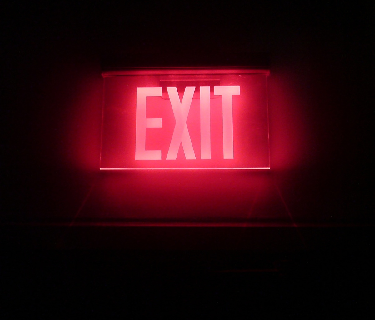 Neon Exit wallpaper 1200x1024