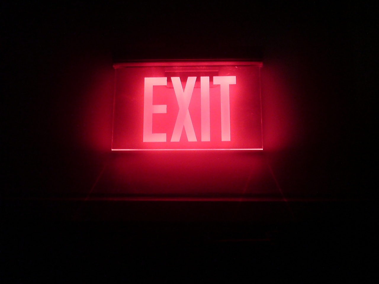 Neon Exit wallpaper 1280x960