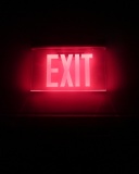 Neon Exit wallpaper 128x160