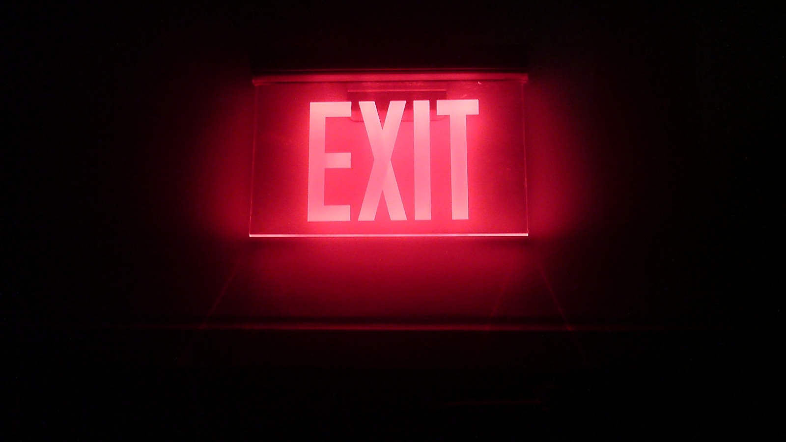 Neon Exit wallpaper 1600x900