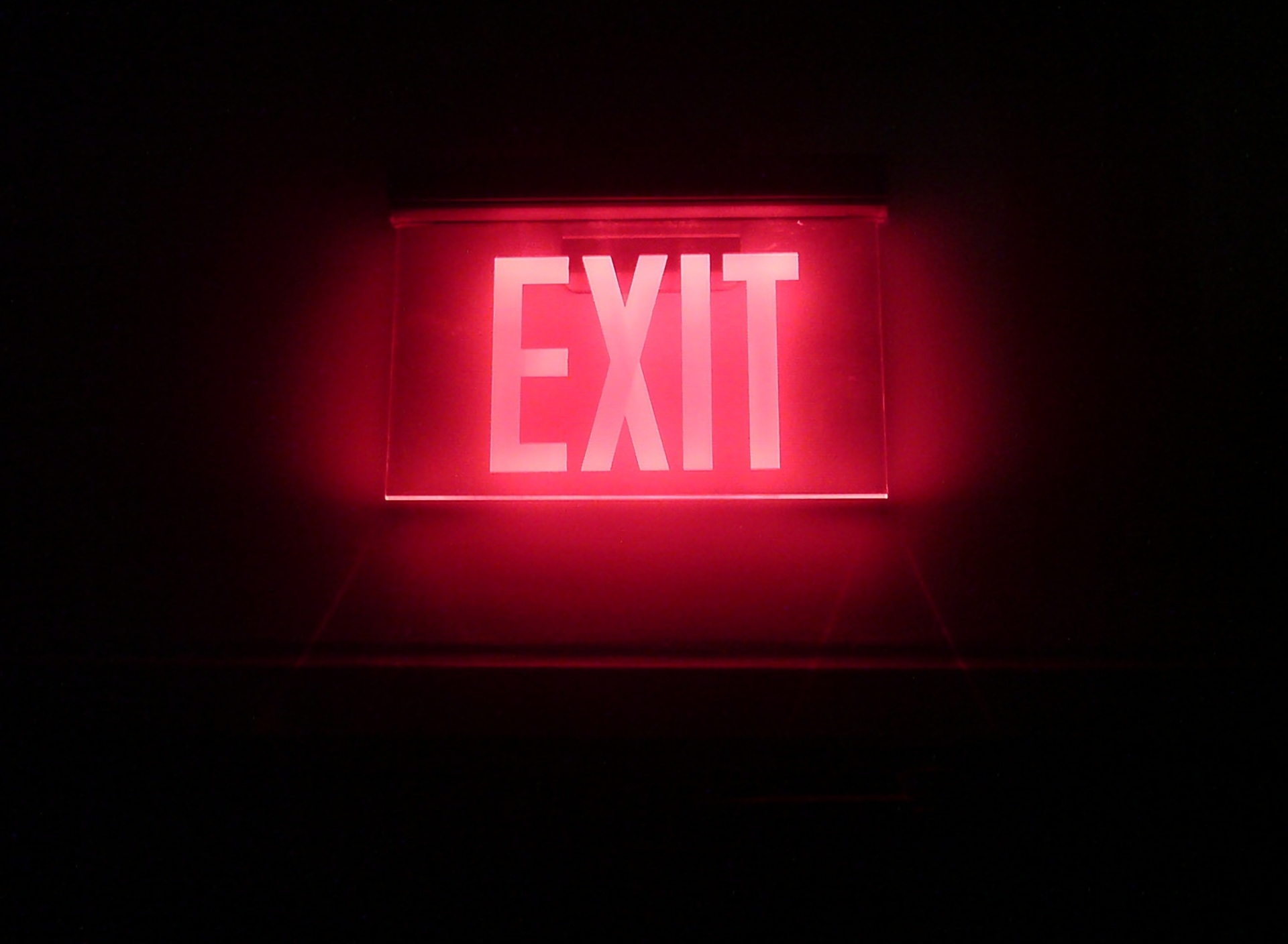 Neon Exit wallpaper 1920x1408