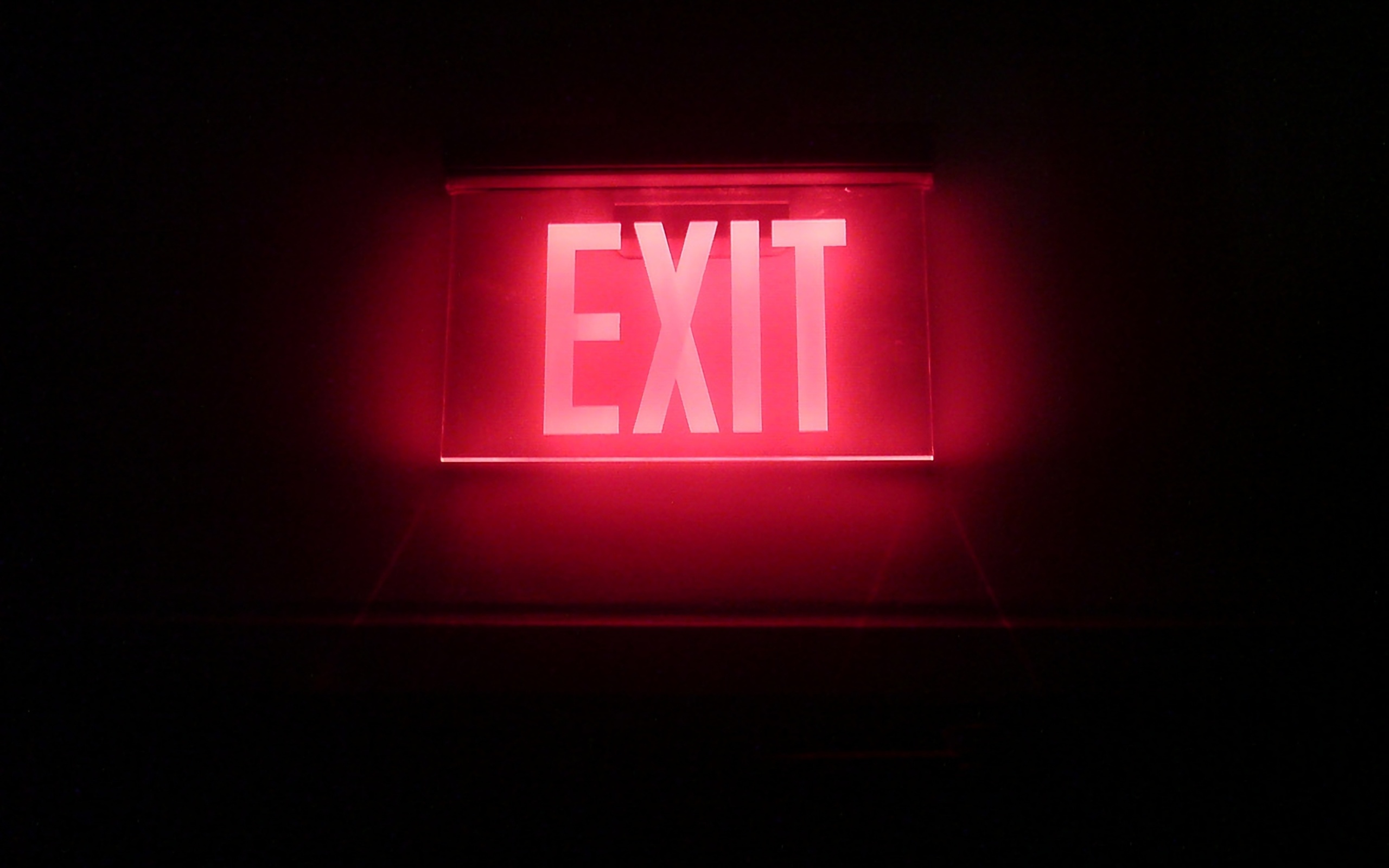 Neon Exit wallpaper 2560x1600