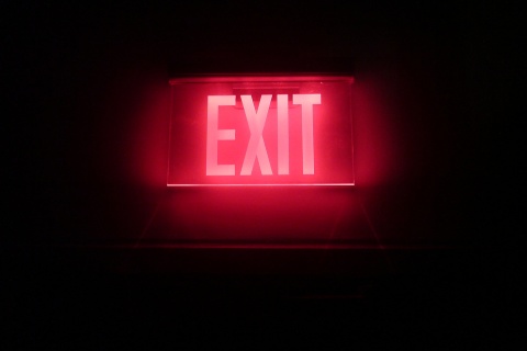 Neon Exit wallpaper 480x320