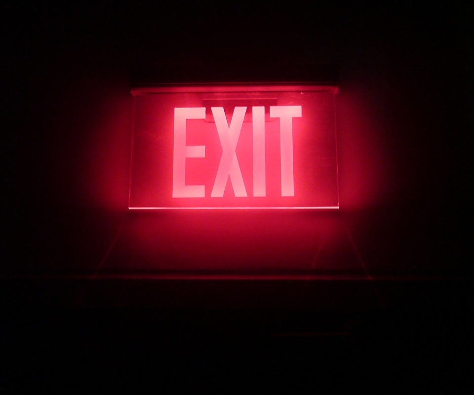 Das Neon Exit Wallpaper 960x800