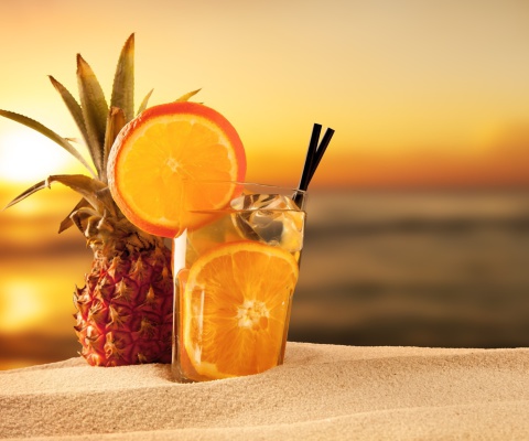 Cocktail with Pineapple Juice screenshot #1 480x400