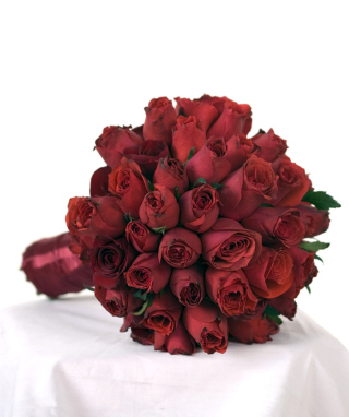 Red Rose Wedding Bouquet - Obrázkek zdarma pro 1080x1920