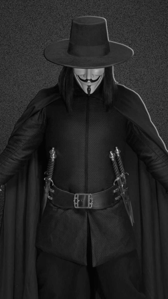 Fondo de pantalla V For Vendetta 640x1136