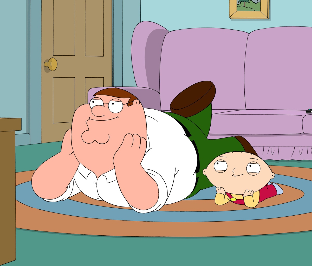 Обои Family Guy - Stewie Griffin With Peter 1200x1024