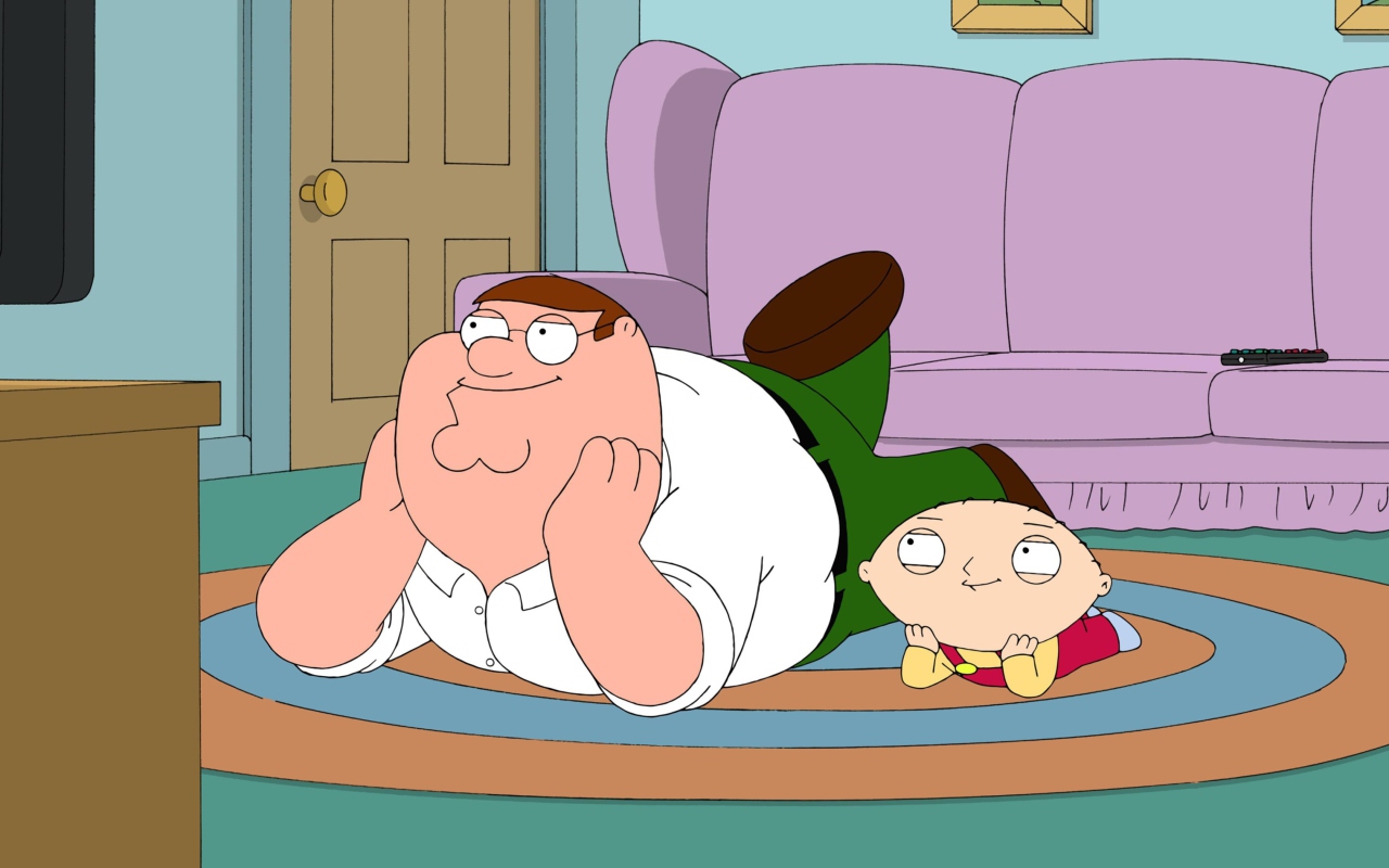 Das Family Guy - Stewie Griffin With Peter Wallpaper 1280x800