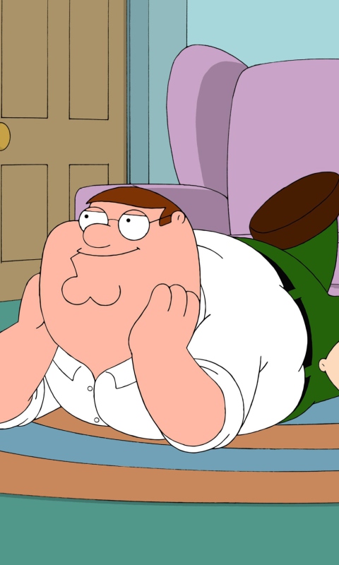 Sfondi Family Guy - Stewie Griffin With Peter 480x800