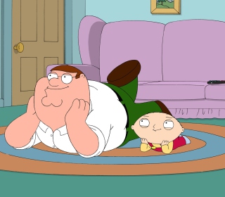 Family Guy - Stewie Griffin With Peter - Obrázkek zdarma pro iPad