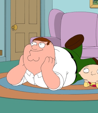 Family Guy - Stewie Griffin With Peter - Obrázkek zdarma pro iPhone XR