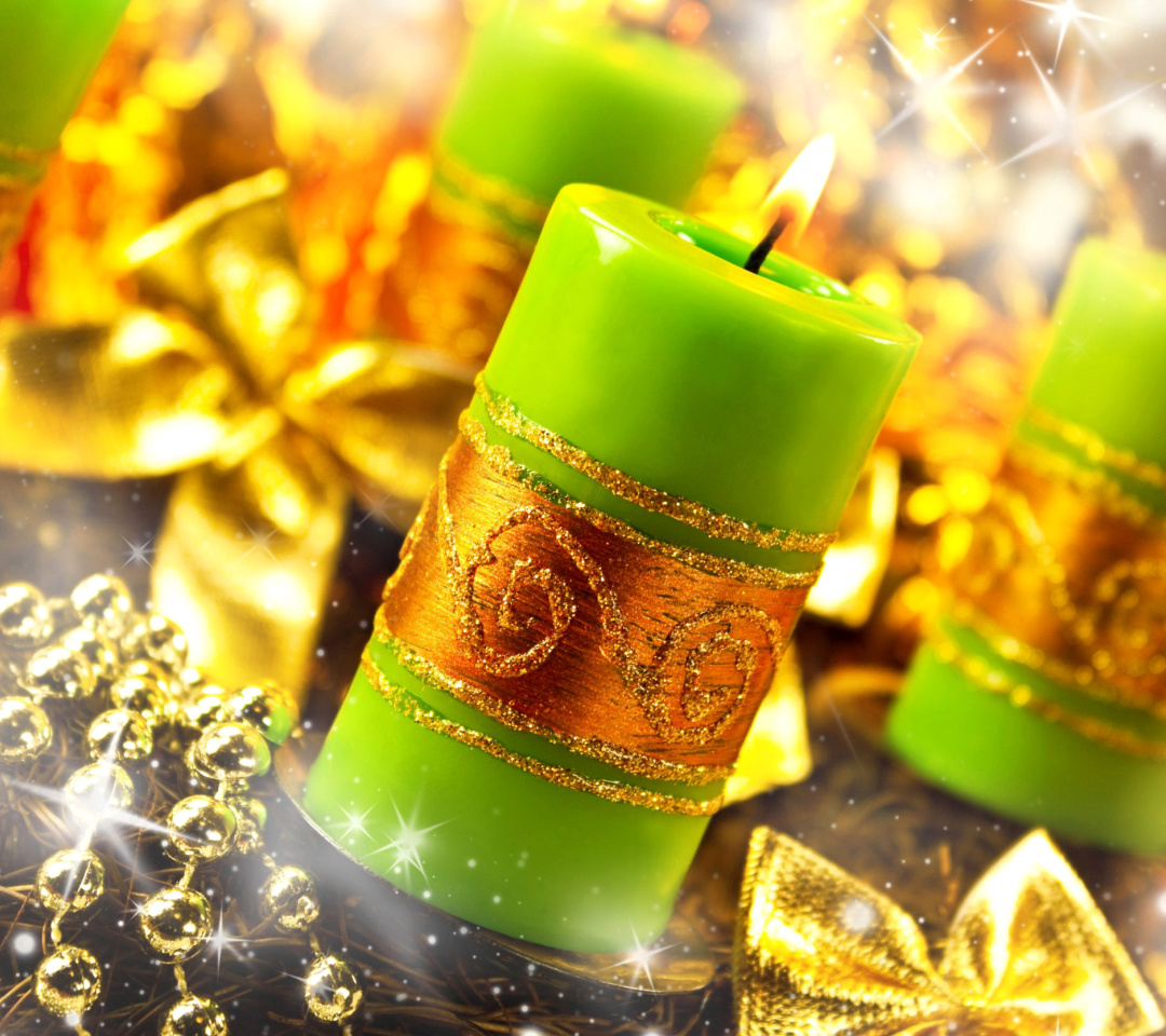 Christmas Candles & Accessories wallpaper 1080x960