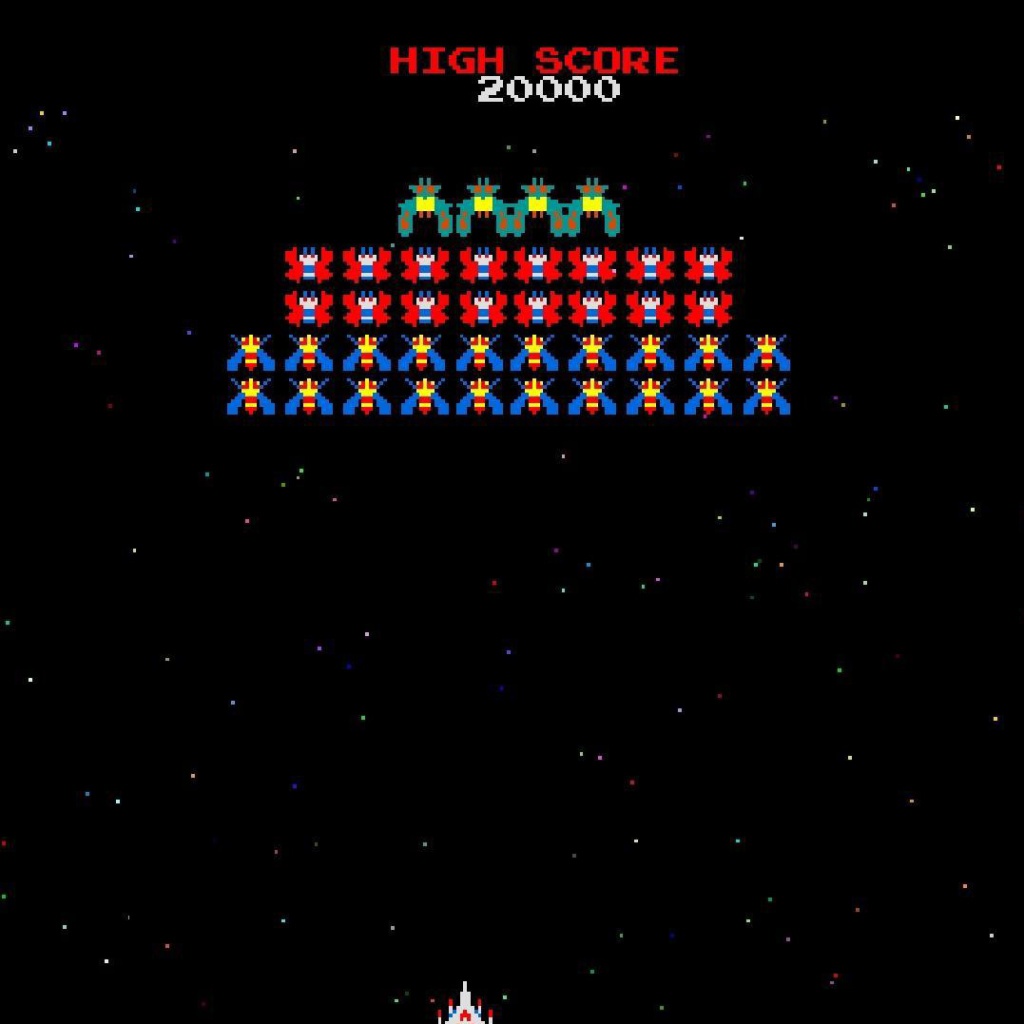 Sfondi Galaxian Galaga Nintendo Arcade Game 1024x1024