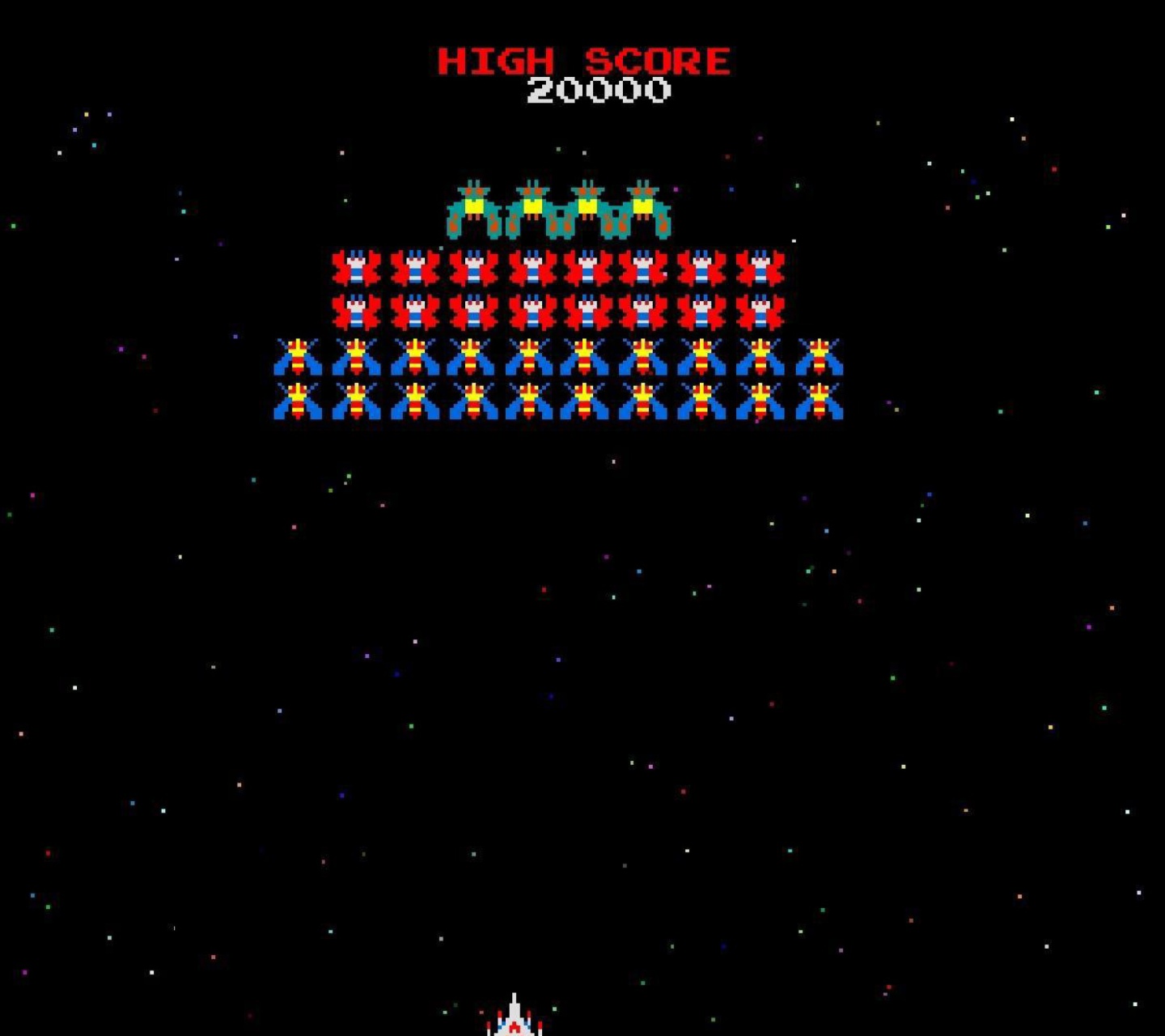 Das Galaxian Galaga Nintendo Arcade Game Wallpaper 1440x1280