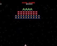 Galaxian Galaga Nintendo Arcade Game wallpaper 220x176