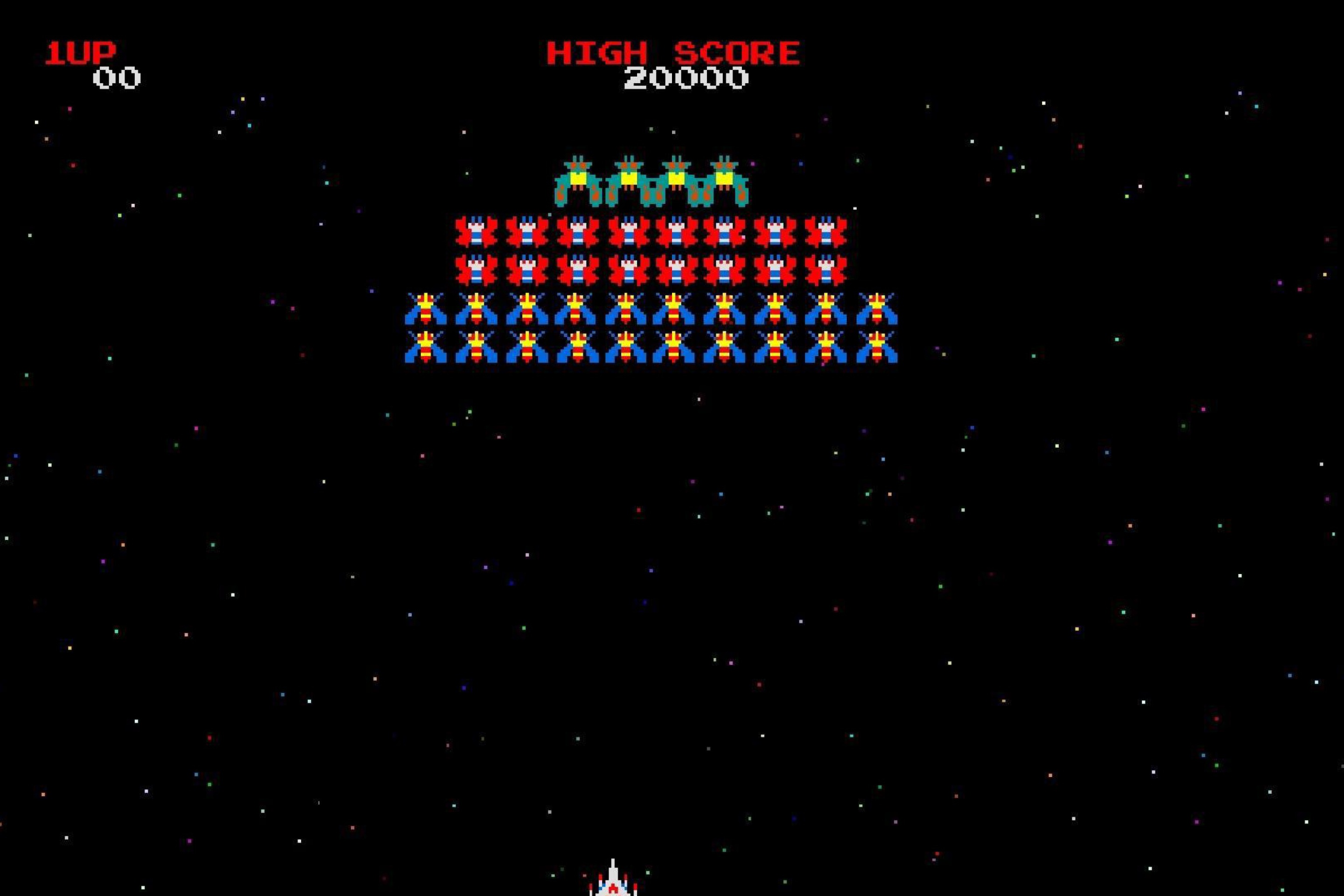 Das Galaxian Galaga Nintendo Arcade Game Wallpaper 2880x1920