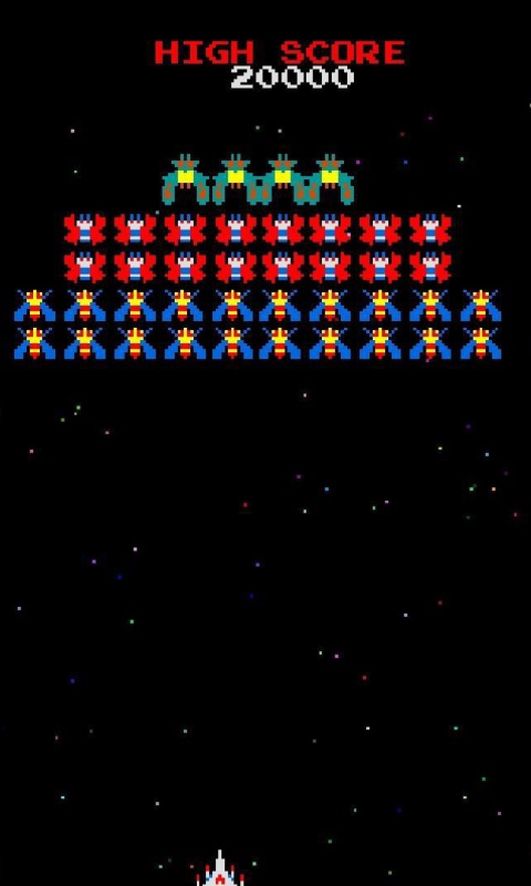 Sfondi Galaxian Galaga Nintendo Arcade Game 480x800