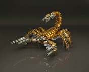 Screenshot №1 pro téma Steampunk Scorpion Robot 176x144