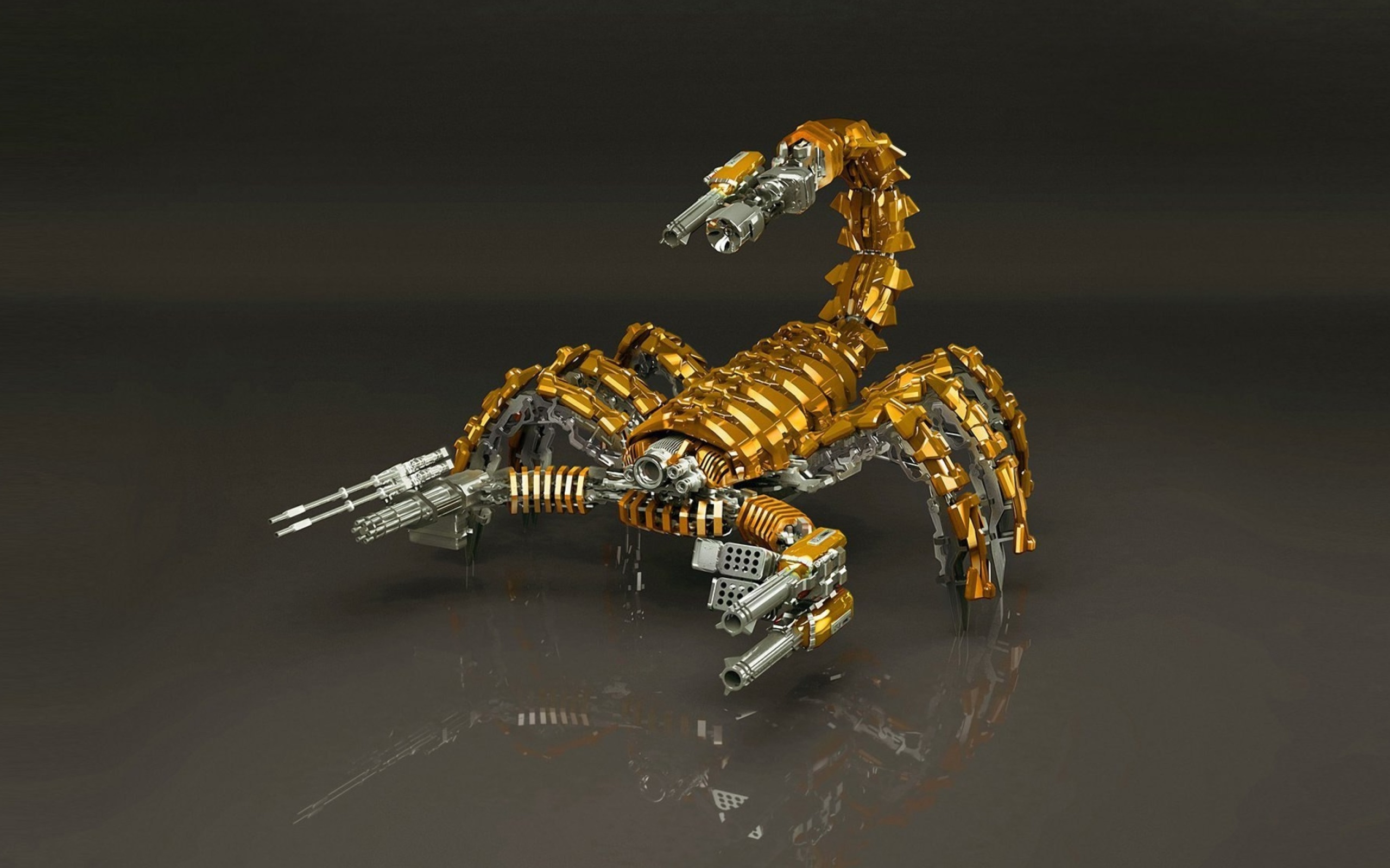 Screenshot №1 pro téma Steampunk Scorpion Robot 2560x1600